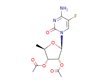 (2R,3R,4R,5R)-2-(4-amino-5-fluoro-2-oxopyrimidin-1(2H)-yl)-5-methyl-tetrahydrofuran-3,4-diyl diacetate