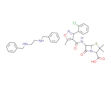 3-(2-Chlorphenyl)-5-methyl-4-isoxazolylpenicillin (Dibenzylethylendiamin-Salz)